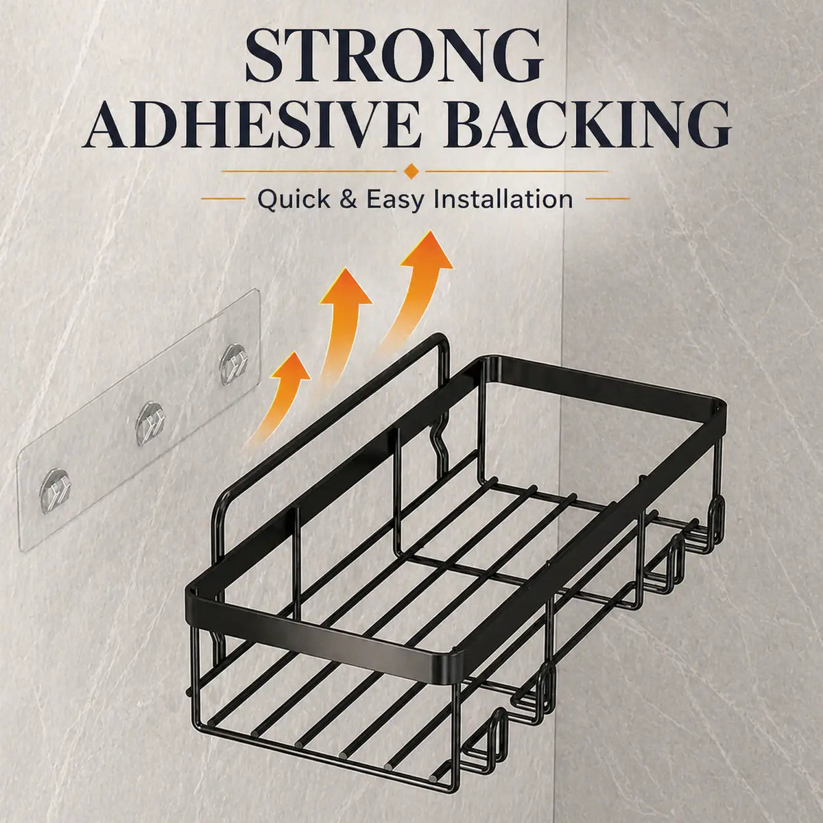 【DealsForYouDays】Snofrid 6-Pack Stainless Steel Bathroom Organizer - Advanced Rustproof Waterproof No-Drilling Adhesive Wall-Mounted Racks for Shower with Soap Dish, Toothbrush Holder, Modern Large-Capacity Shelves | Home Goods, Storage Organization