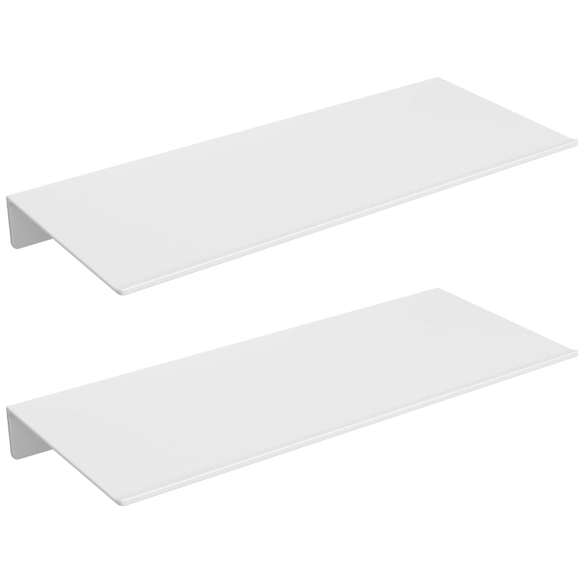 Danpoo 8 inch Small Floating Shelf for Wall Organizer & Storage, Mini Display Shelf, Metal Wall Shelf for Bathroom, Living Room, Kitchen, Bedroom(Matte Black)