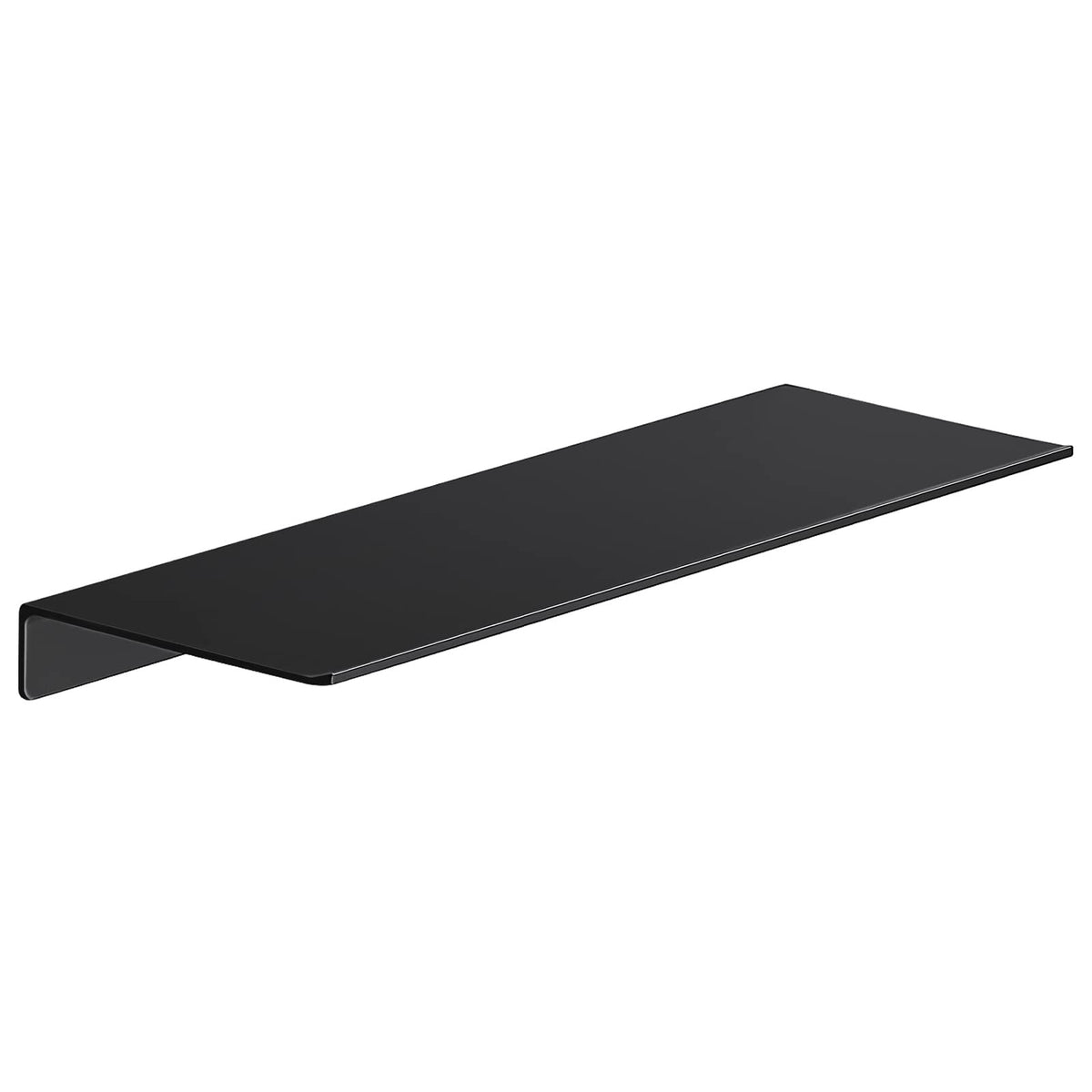 Danpoo 8 inch Small Floating Shelf for Wall Organizer & Storage, Mini Display Shelf, Metal Wall Shelf for Bathroom, Living Room, Kitchen, Bedroom(Matte Black)
