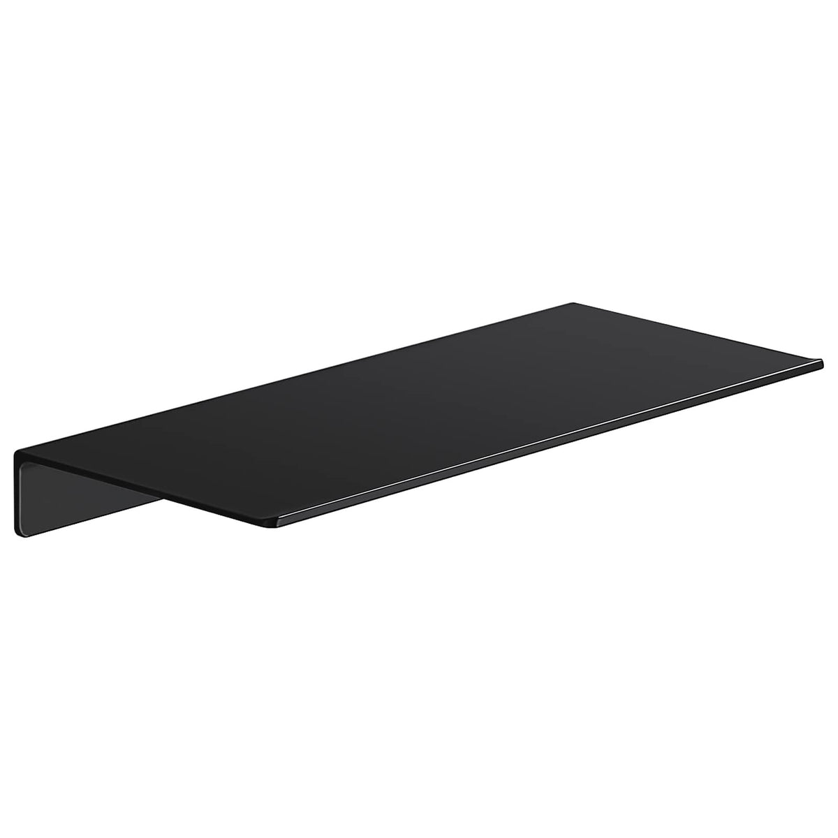 Danpoo 8 inch Small Floating Shelf for Wall Organizer & Storage, Mini Display Shelf, Metal Wall Shelf for Bathroom, Living Room, Kitchen, Bedroom(Matte Black)