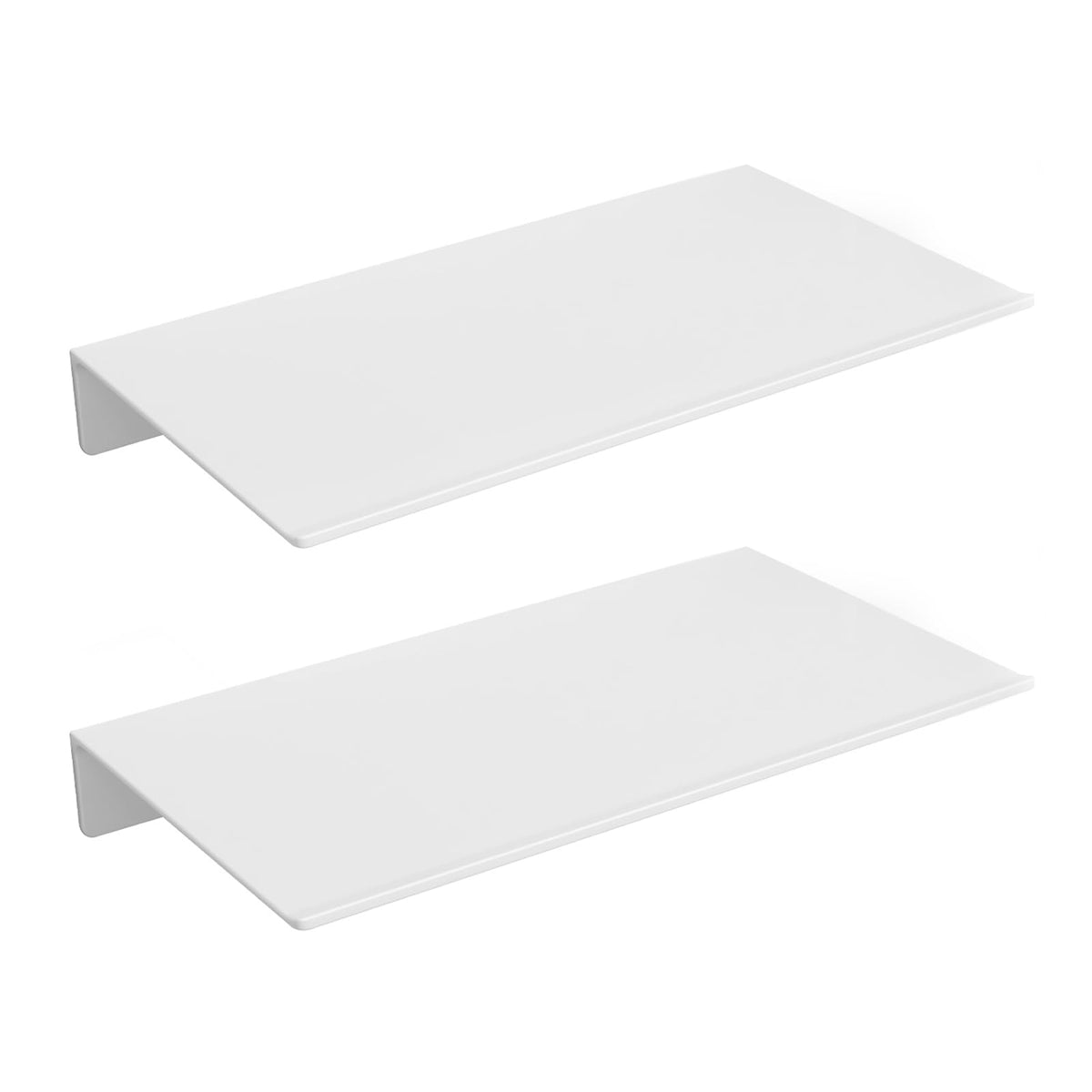 Danpoo 8 inch Small Floating Shelf for Wall Organizer & Storage, Mini Display Shelf, Metal Wall Shelf for Bathroom, Living Room, Kitchen, Bedroom(Matte Black)