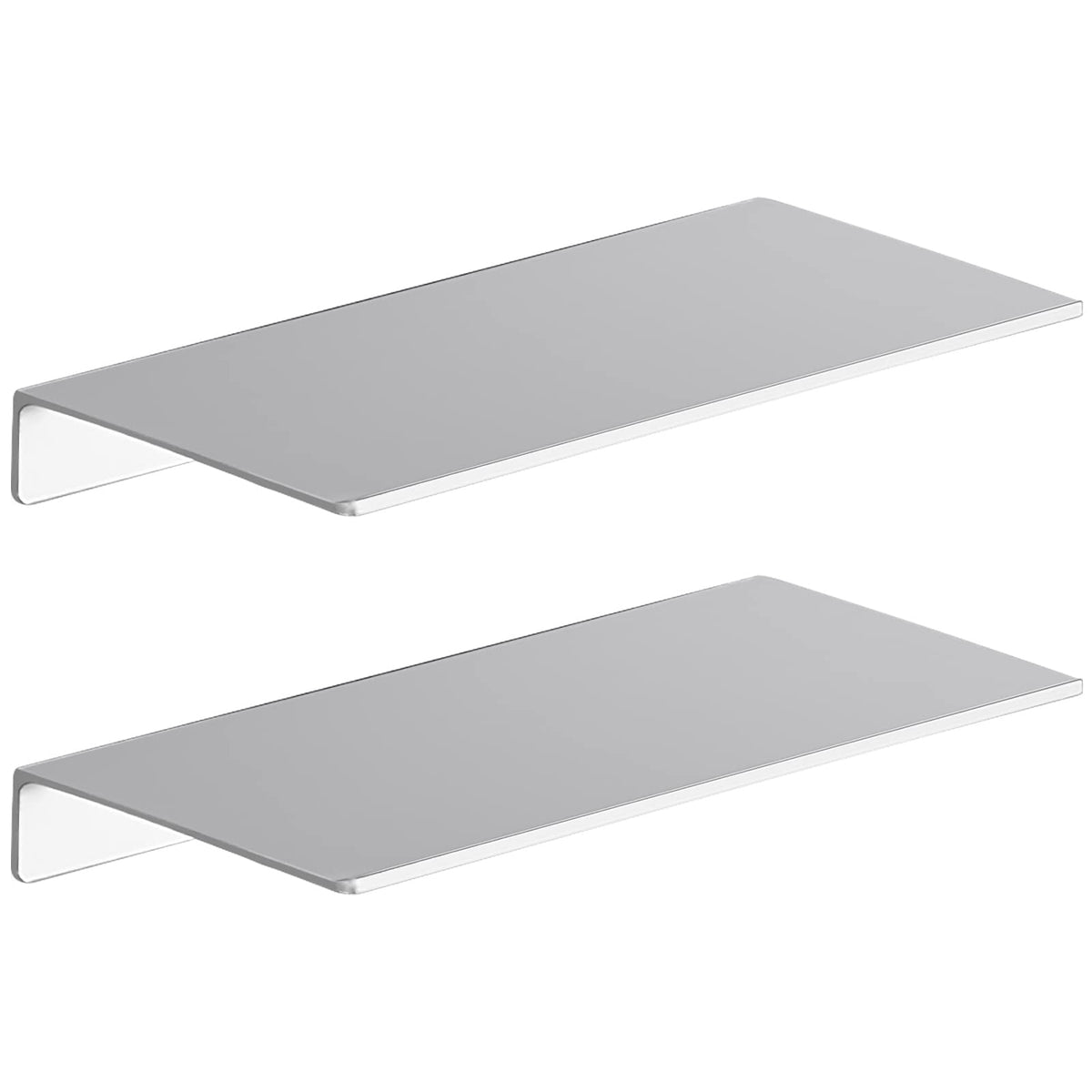 Danpoo 8 inch Small Floating Shelf for Wall Organizer & Storage, Mini Display Shelf, Metal Wall Shelf for Bathroom, Living Room, Kitchen, Bedroom(Matte Black)