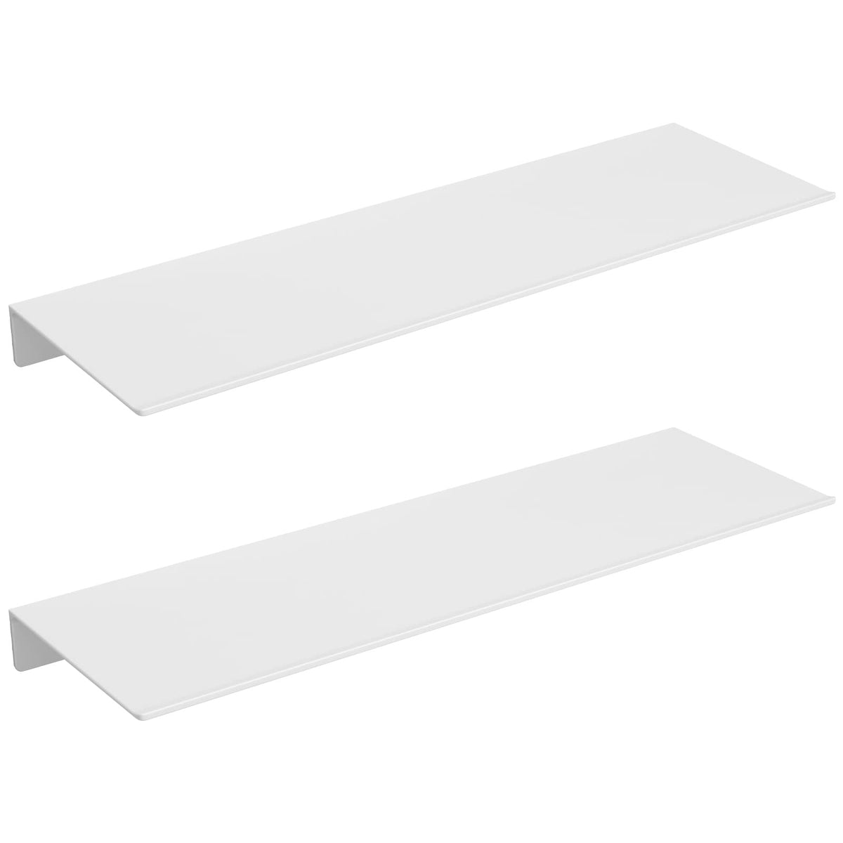 Danpoo 8 inch Small Floating Shelf for Wall Organizer & Storage, Mini Display Shelf, Metal Wall Shelf for Bathroom, Living Room, Kitchen, Bedroom(Matte Black)