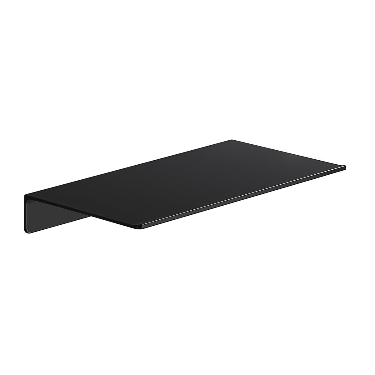 Danpoo 8 inch Small Floating Shelf for Wall Organizer & Storage, Mini Display Shelf, Metal Wall Shelf for Bathroom, Living Room, Kitchen, Bedroom(Matte Black)