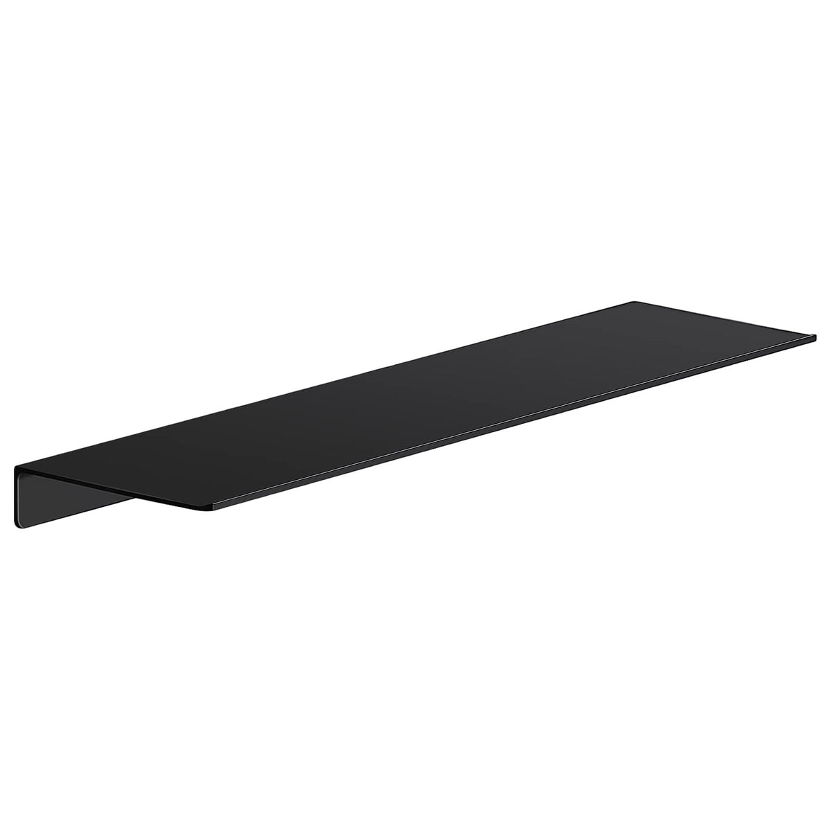 Danpoo 8 inch Small Floating Shelf for Wall Organizer & Storage, Mini Display Shelf, Metal Wall Shelf for Bathroom, Living Room, Kitchen, Bedroom(Matte Black)