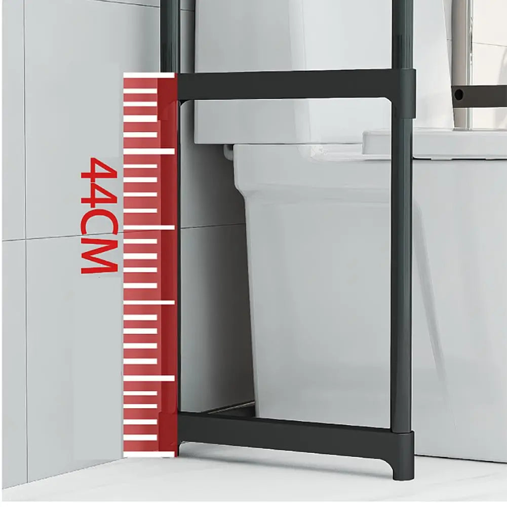 Garvee 3-Tier over the Toilet Storage, Metal Bathroom Shelve, over Toilet Bathroom Organizer, Space Saver Bathrooms Shelve for Restroom Laundry Balcony , Black