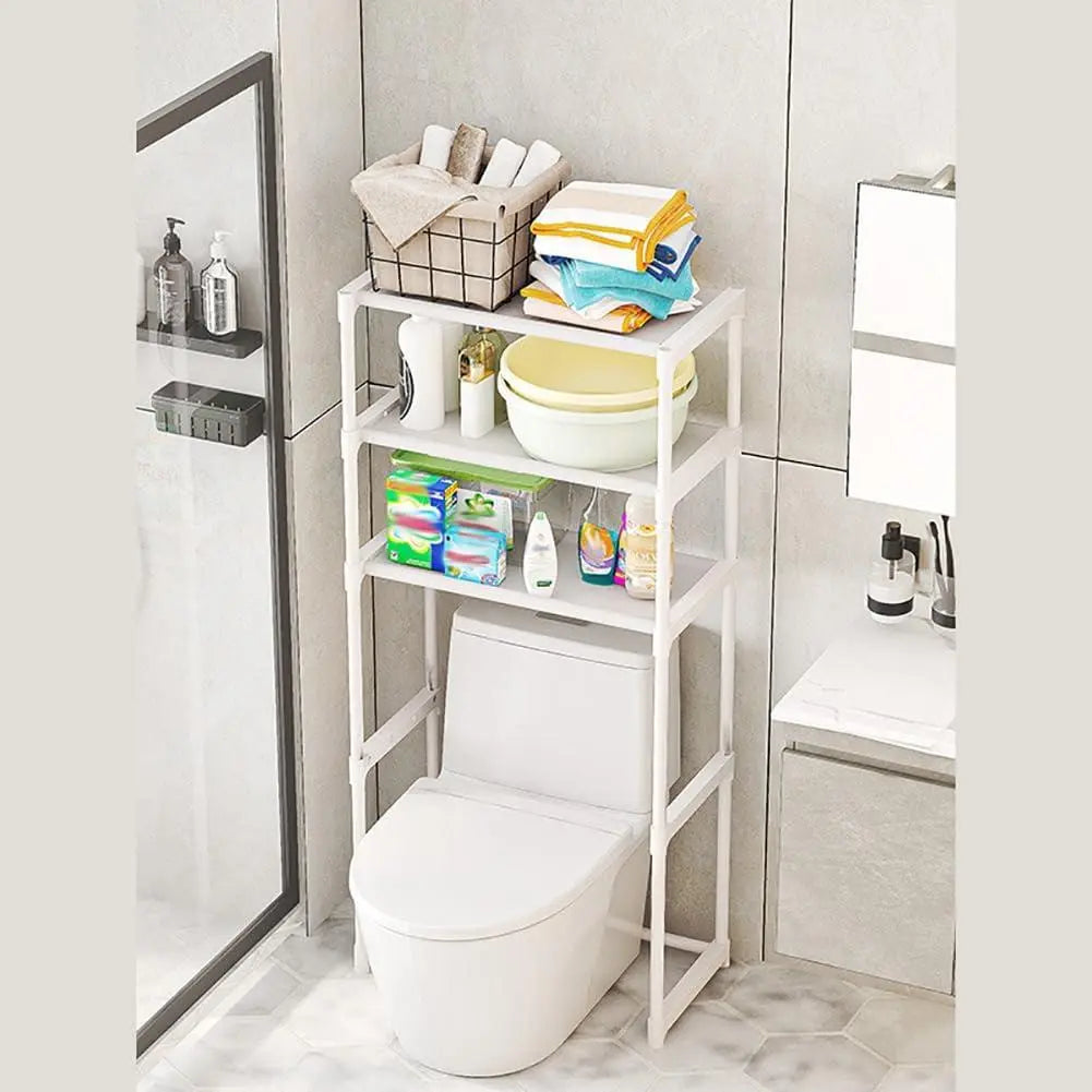 Gaomon 3-Tier Metal Frame Over-The-Toilet Freestanding Space-Saving Furniture Shelf, Indoor Bathroom Storage Solution