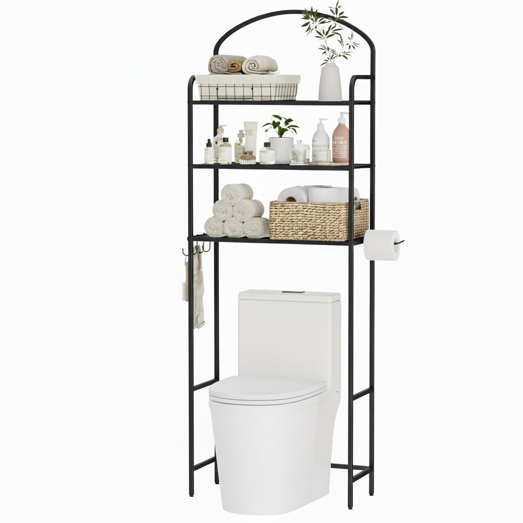 3 Tier Over The Toilet Storage Rack, Bathroom Organizer