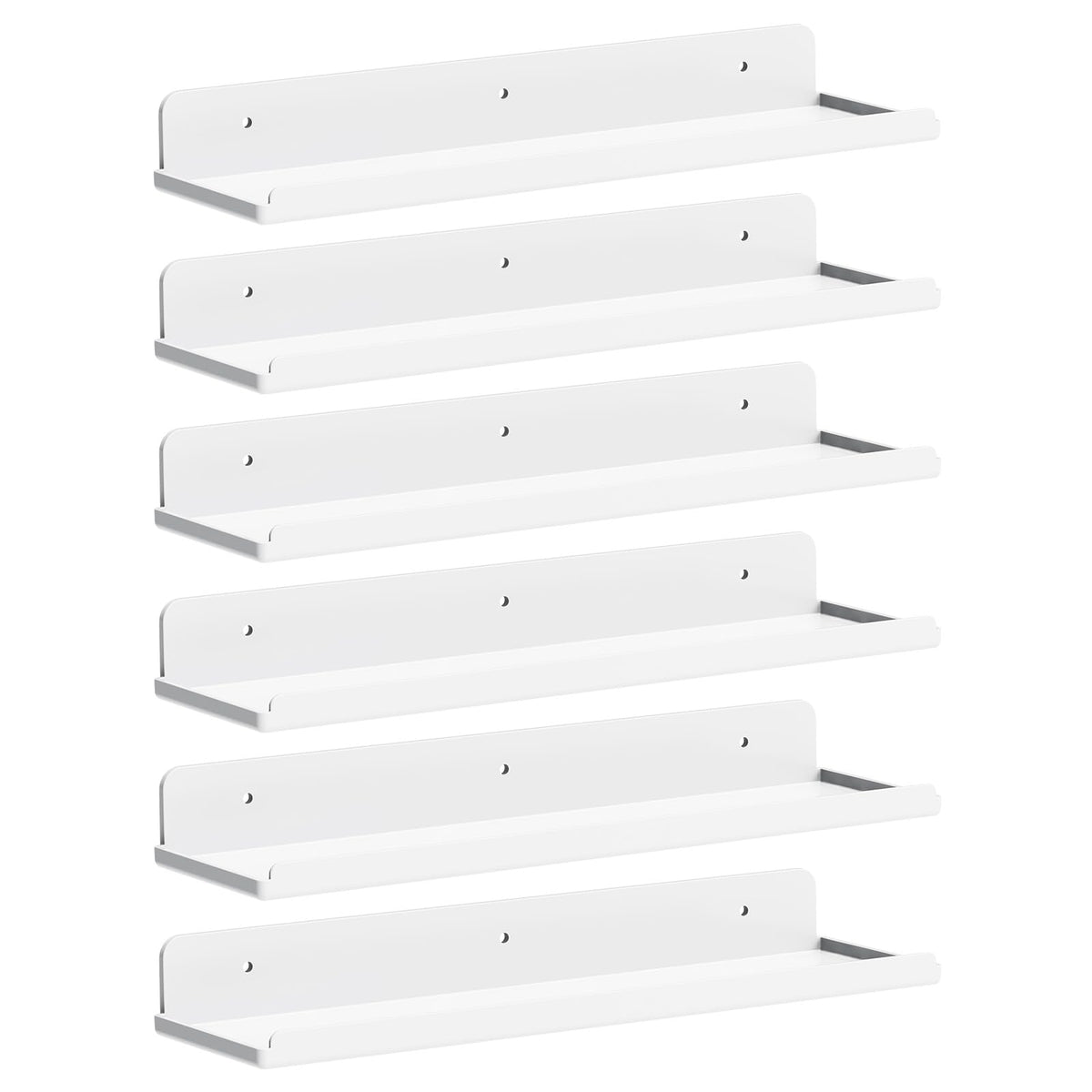 Lifewit Acrylic Floating Shelves for Bathroom 14" Clear, 4 Pack
