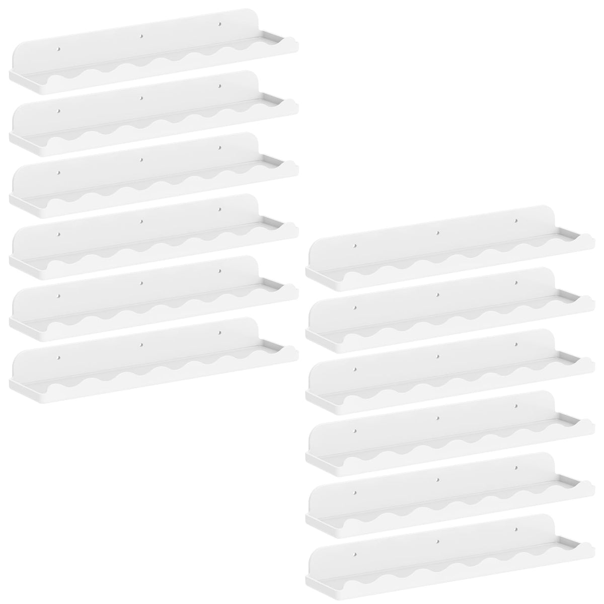 Lifewit Acrylic Floating Shelves for Bathroom 14" Clear, 4 Pack