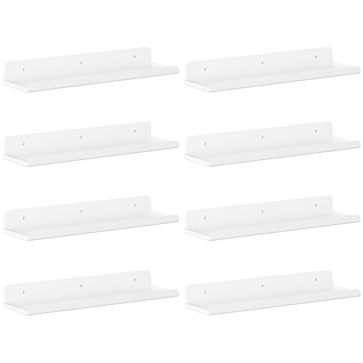 Lifewit Acrylic Floating Shelves for Bathroom 14" Clear, 4 Pack