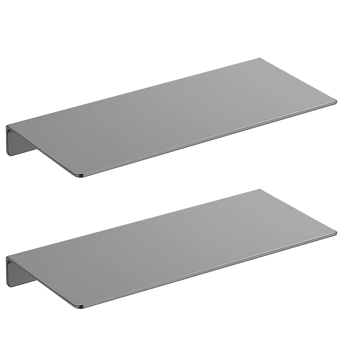 Danpoo 8 inch Small Floating Shelf for Wall Organizer & Storage, Mini Display Shelf, Metal Wall Shelf for Bathroom, Living Room, Kitchen, Bedroom(Matte Black)