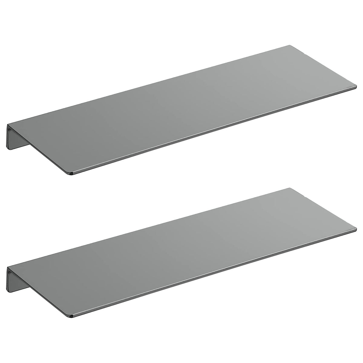 Danpoo 8 inch Small Floating Shelf for Wall Organizer & Storage, Mini Display Shelf, Metal Wall Shelf for Bathroom, Living Room, Kitchen, Bedroom(Matte Black)