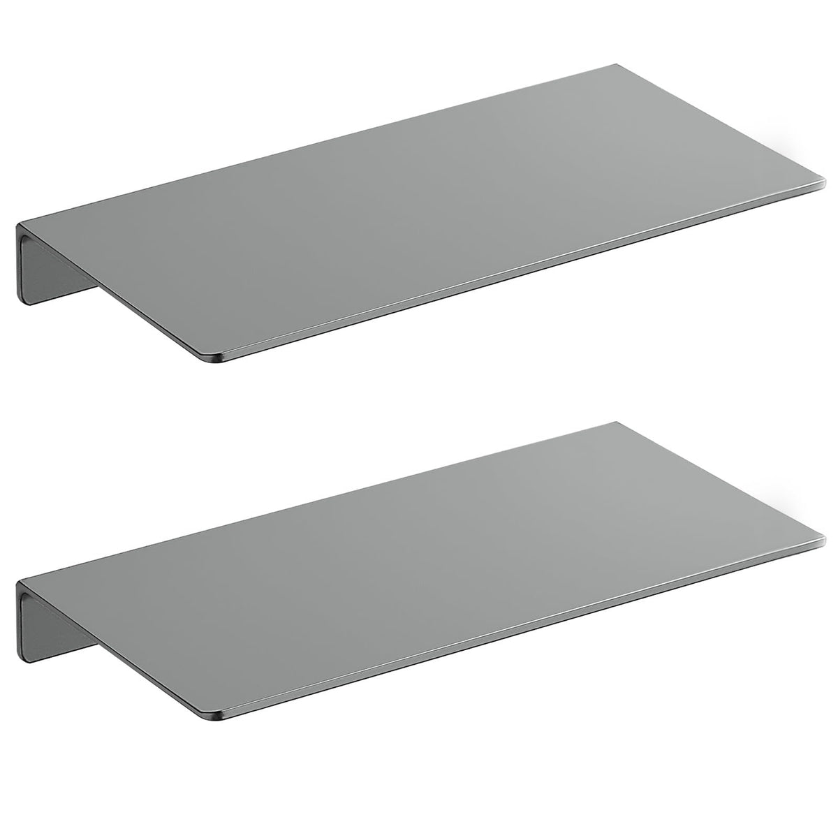 Danpoo 8 inch Small Floating Shelf for Wall Organizer & Storage, Mini Display Shelf, Metal Wall Shelf for Bathroom, Living Room, Kitchen, Bedroom(Matte Black)