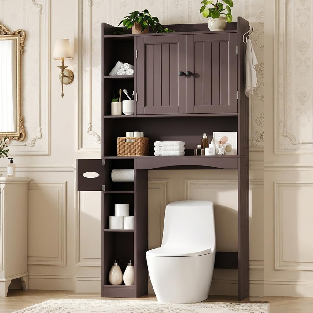 Gizoon 66''H Over The Toilet Storage Cabinet, with Ample Storage Space