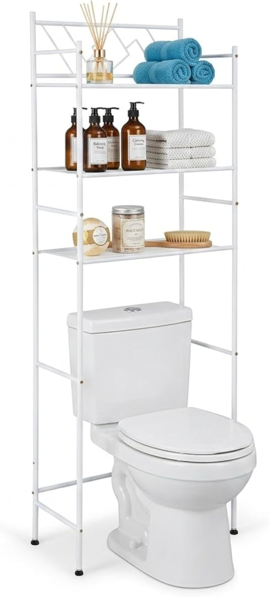 Home Zone Living Over-the-Toilet Bathroom Storage Cabinet Organizer