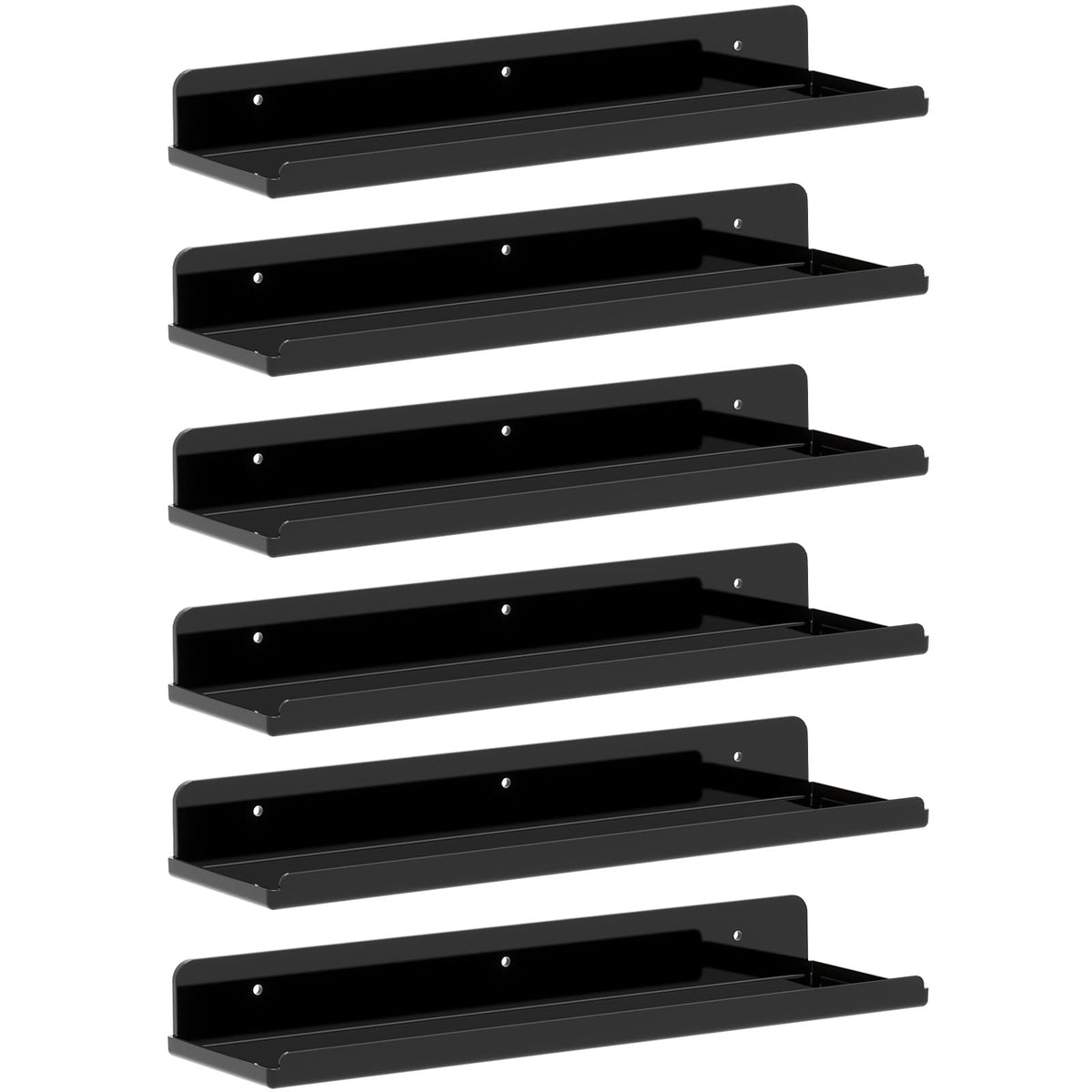 Lifewit Acrylic Floating Shelves for Bathroom 14" Clear, 4 Pack