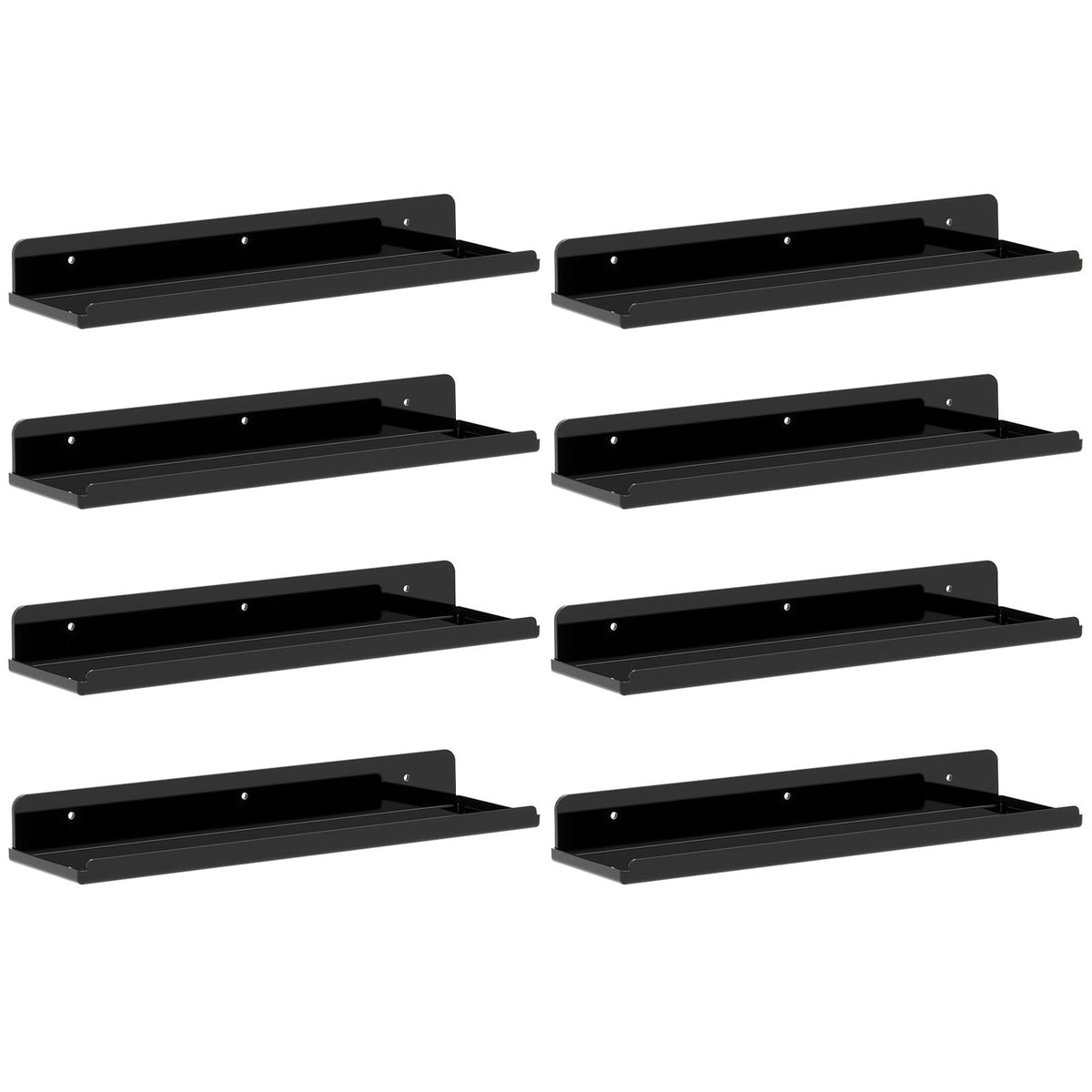 Lifewit Acrylic Floating Shelves for Bathroom 14" Clear, 4 Pack