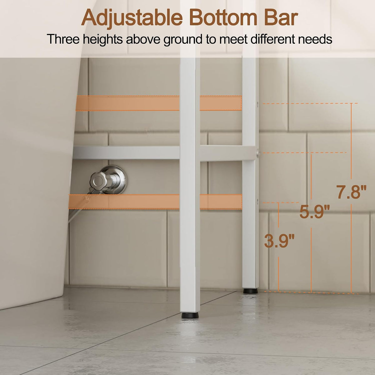 3 Tier Over The Toilet Storage Rack, Bathroom Organizer