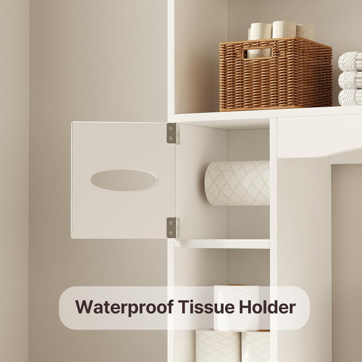 Gizoon 66''H Over The Toilet Storage Cabinet, with Ample Storage Space