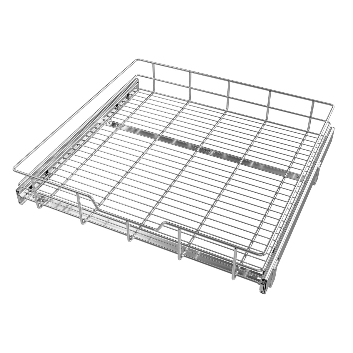 Pull Out Cabinet Organizer 21" W X 22" D, Chromed, Full Slide Out Drawers