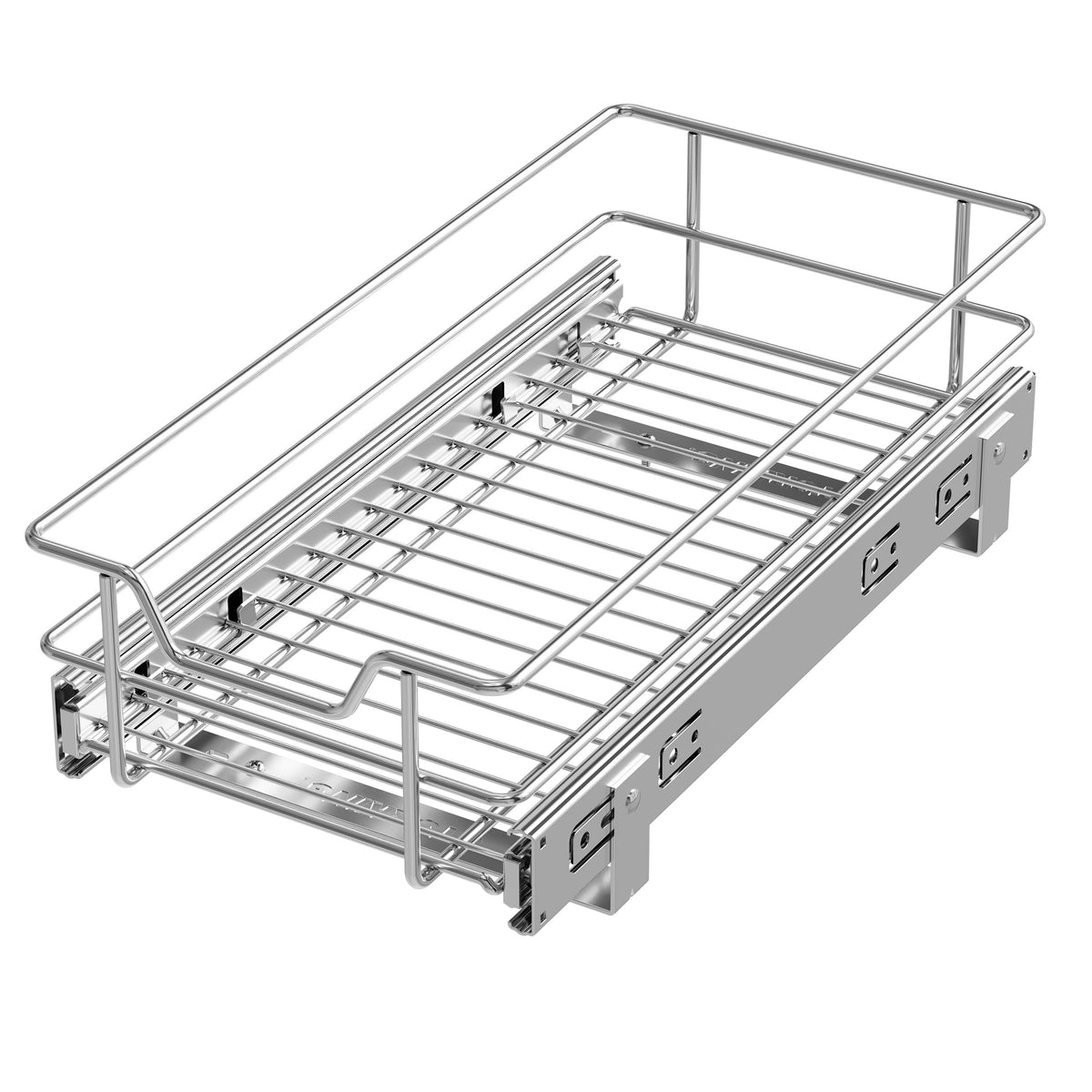 Pull Out Cabinet Organizer 21" W X 22" D, Chromed, Full Slide Out Drawers