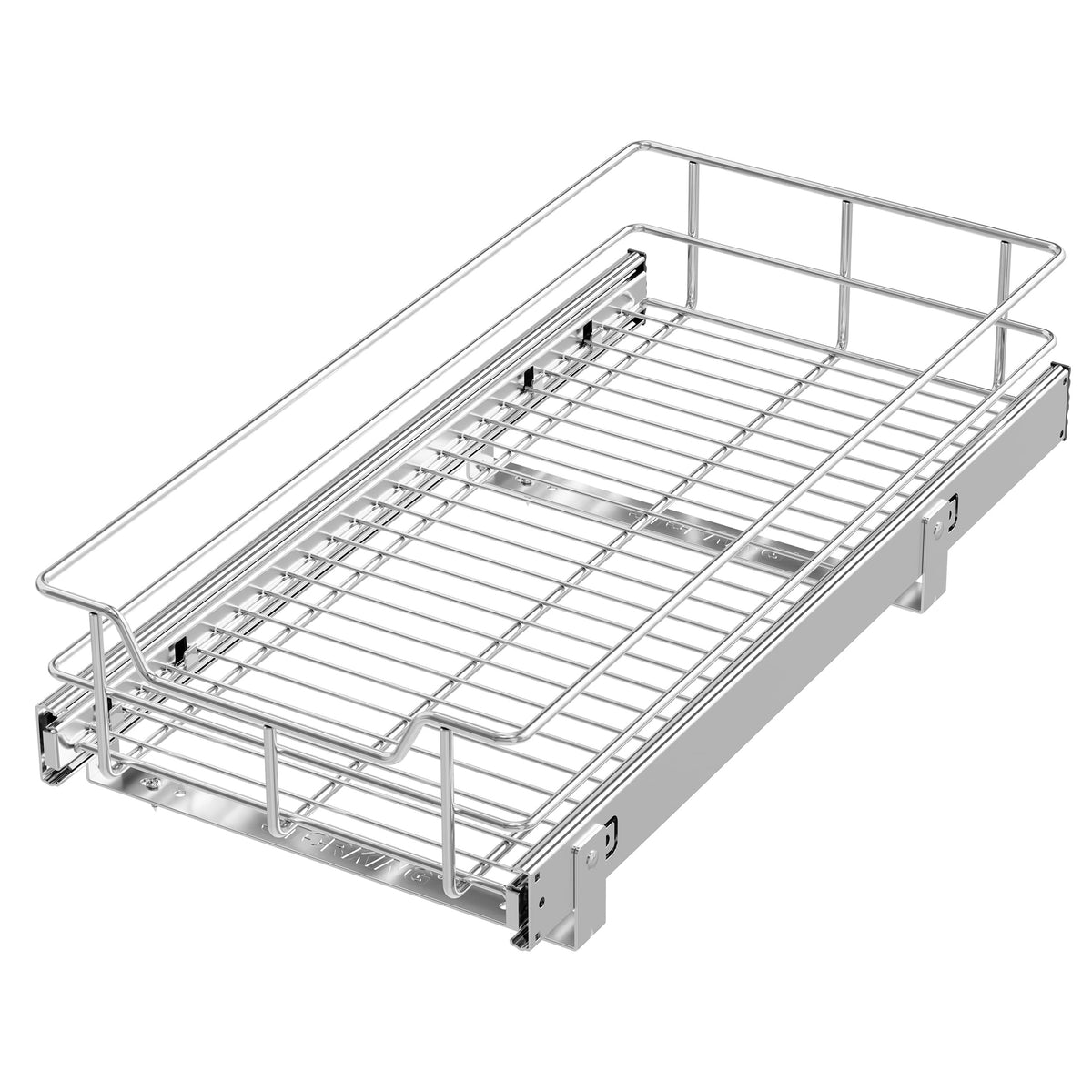 Pull Out Cabinet Organizer 21" W X 22" D, Chromed, Full Slide Out Drawers