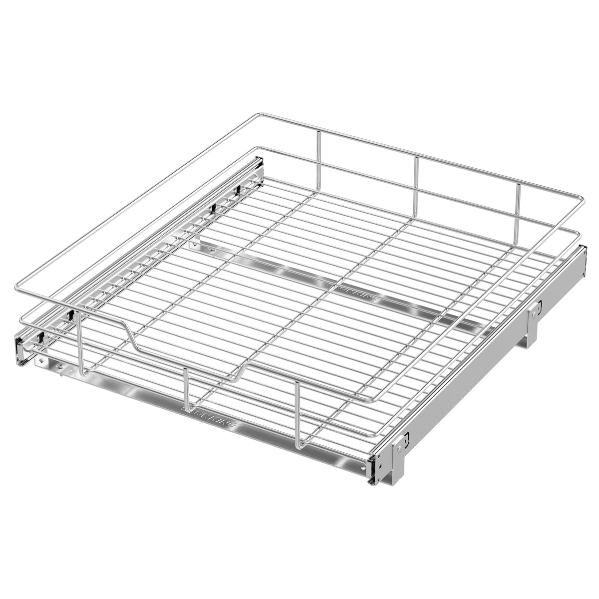 Pull Out Cabinet Organizer 21" W X 22" D, Chromed, Full Slide Out Drawers