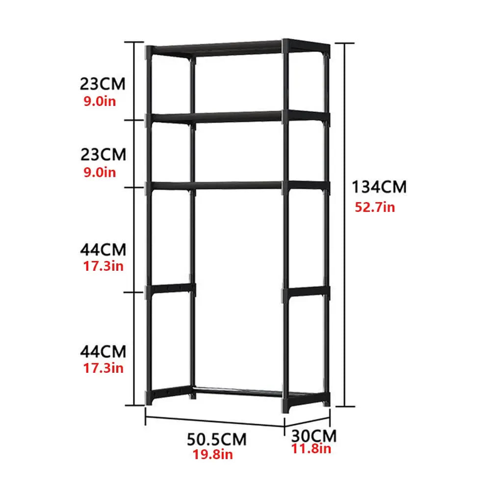 Garvee - Over the Toilet Storage Shelf, 3-Tier Bathroom Organizer, No Drilling Installation, Freestanding Over Toilet Shelf for Bathroom, Laundry, Balcony