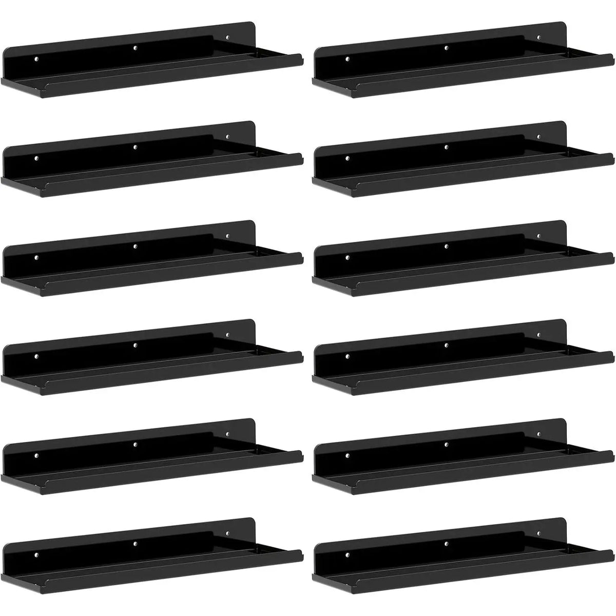 Floating Shelves for Bathroom 14" Clear, 4 Pack