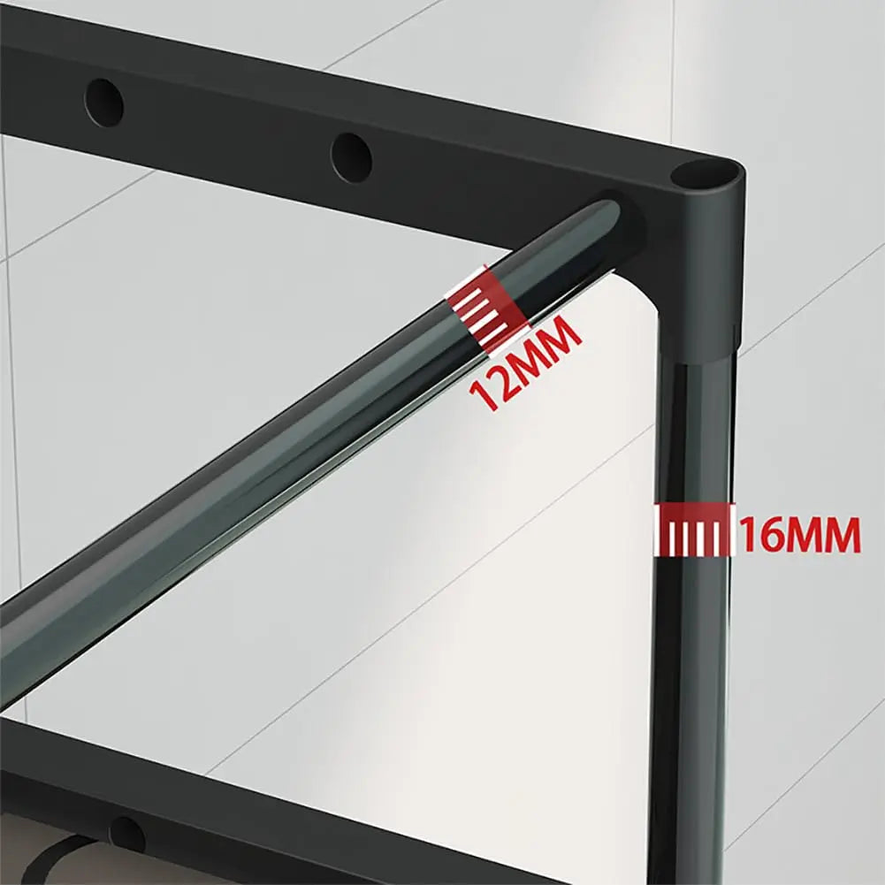 3‑Tier Over‑the‑Toilet Storage Rack, Freestanding Bathroom Space‑Saving Shelf Organizer with Waterproof Iron Frame, Easy‑to‑Assemble Storage Unit for Bathroom, Laundry Room and Kitchen